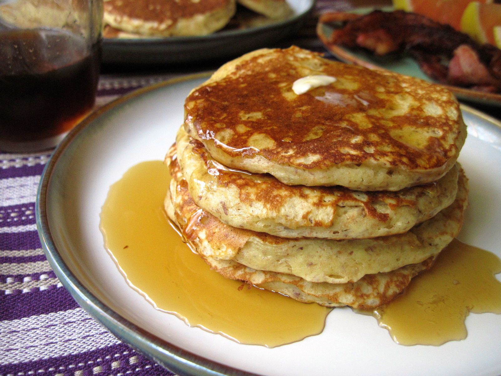 Whole Grain & Flax Buttermilk Pancakes