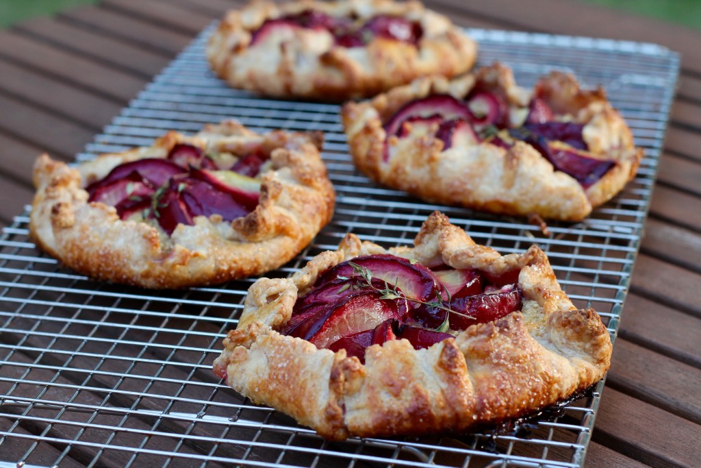 Sourdough Plum and Almond Cream Galettes with Thyme | Korena in the Kitchen