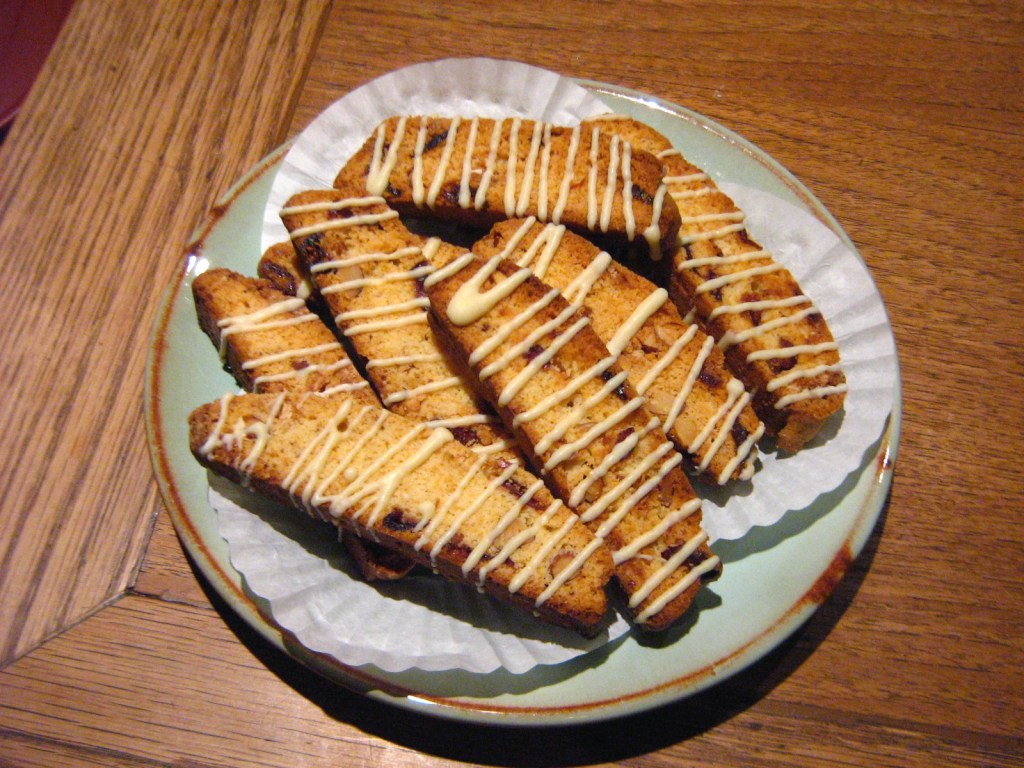 Christmas Baking 2011: White Chocolate Cranberry Almond&nbsp;Biscotti