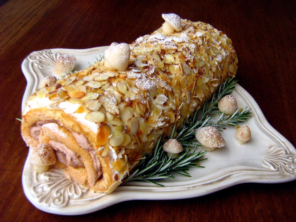 Chocolate Hazelnut & Almond Yule&nbsp;Log