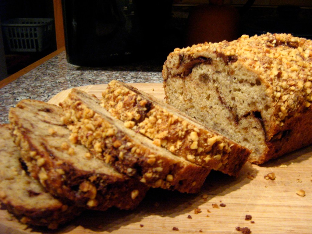 Chocolate Hazelnut Banana Bread