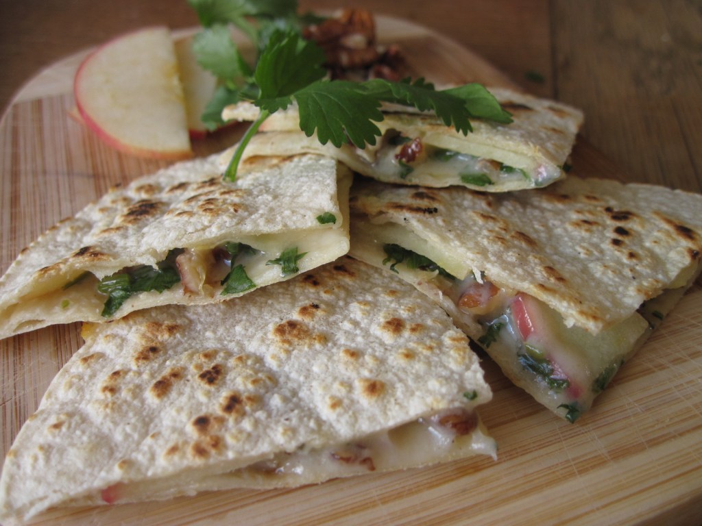 Apple, Cilantro & Pecan&nbsp;Quesadillas