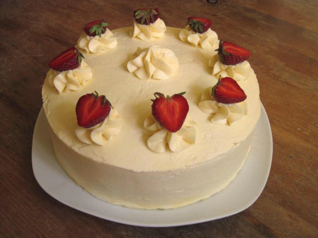 Strawberries & Cream Birthday&nbsp;Cake