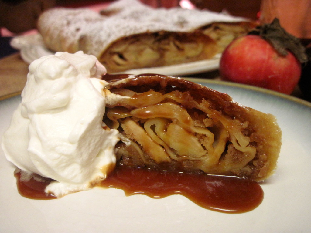 Salted Butter Caramel Apple Strudel