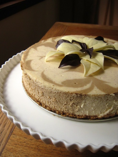 eggnog latte cheesecake