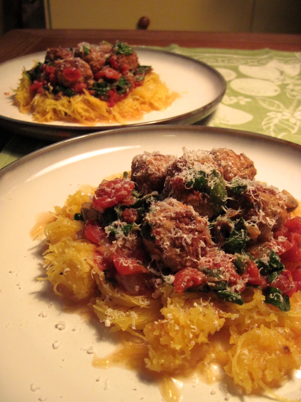 Spaghetti Squash and Meatballs | Korena in the Kitchen