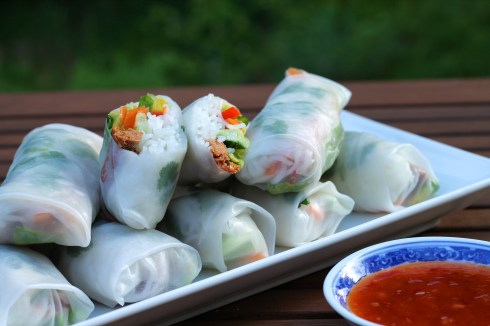 Candied Salmon Salad Rolls | Korena in the Kitchen