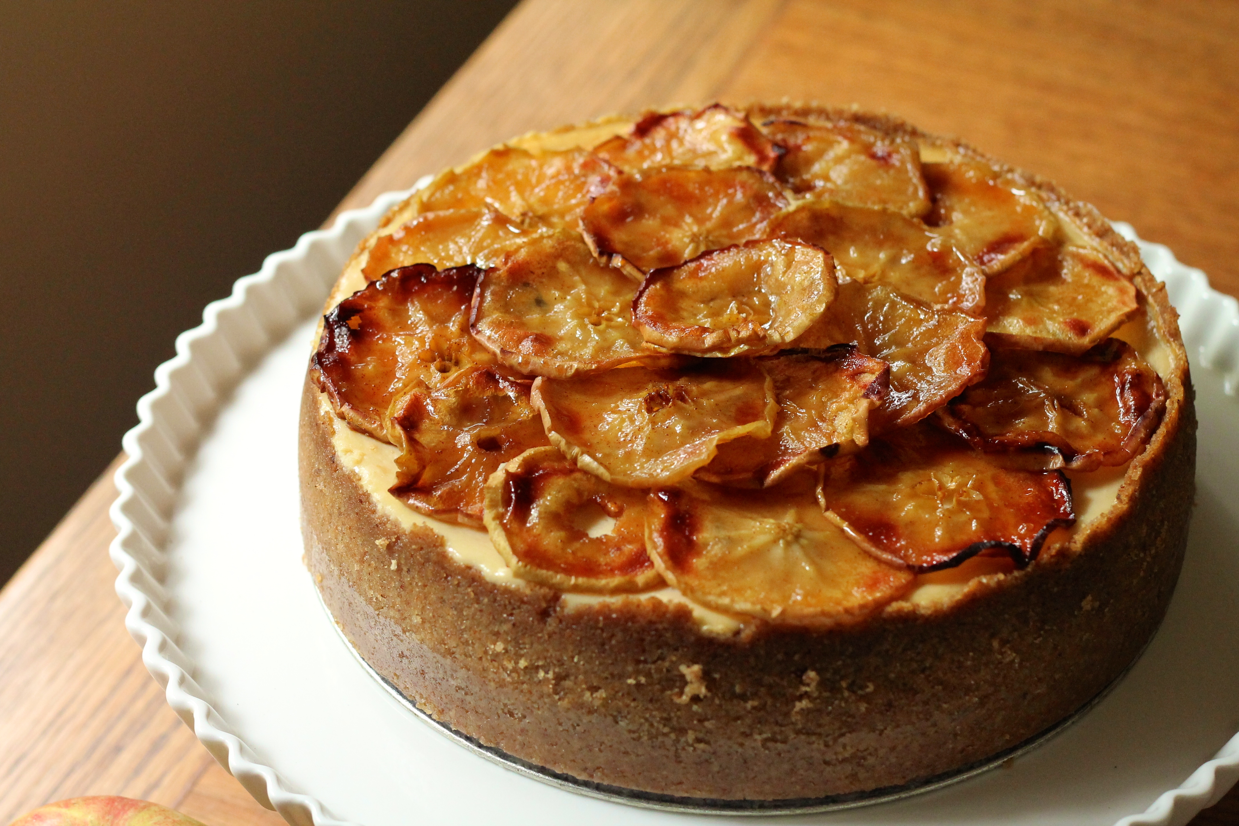 Maple Cheesecake with Roasted Apples | Korena in the Kitchen