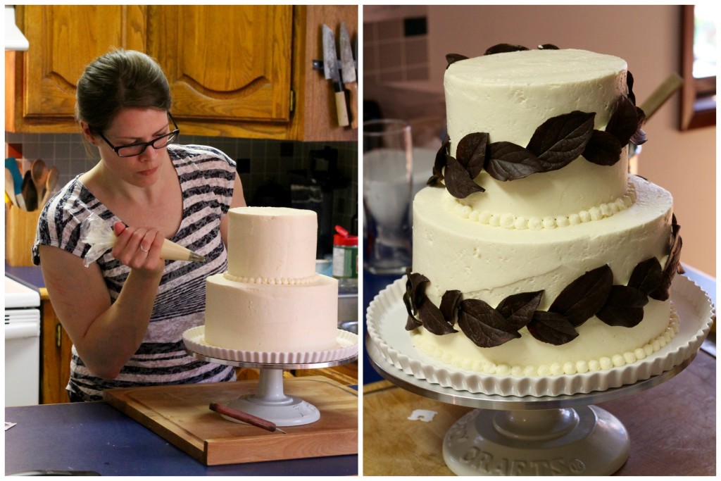 Homemade Wedding Cake, Part III: Assembly & Decorating | Korena in the Kitchen