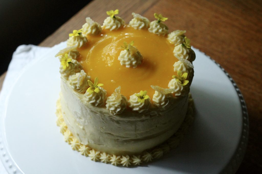 Lemon Curd Cake - Julie Marie Eats