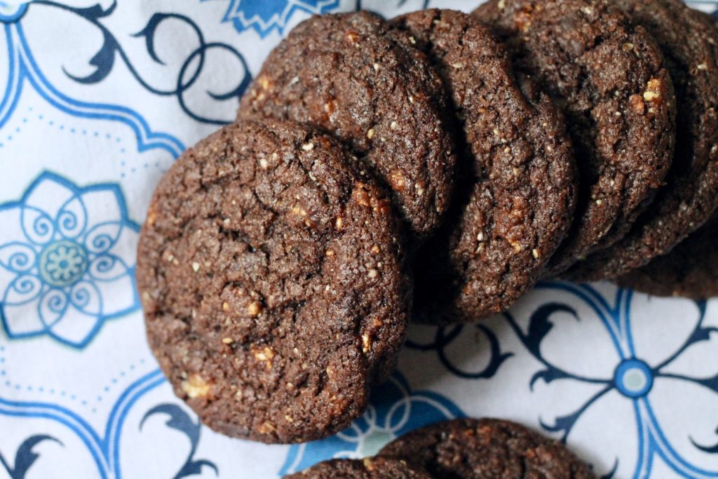 Dorie's Cocoa-Tahini Cookies with Sesame Crunch | Korena in the Kitchen