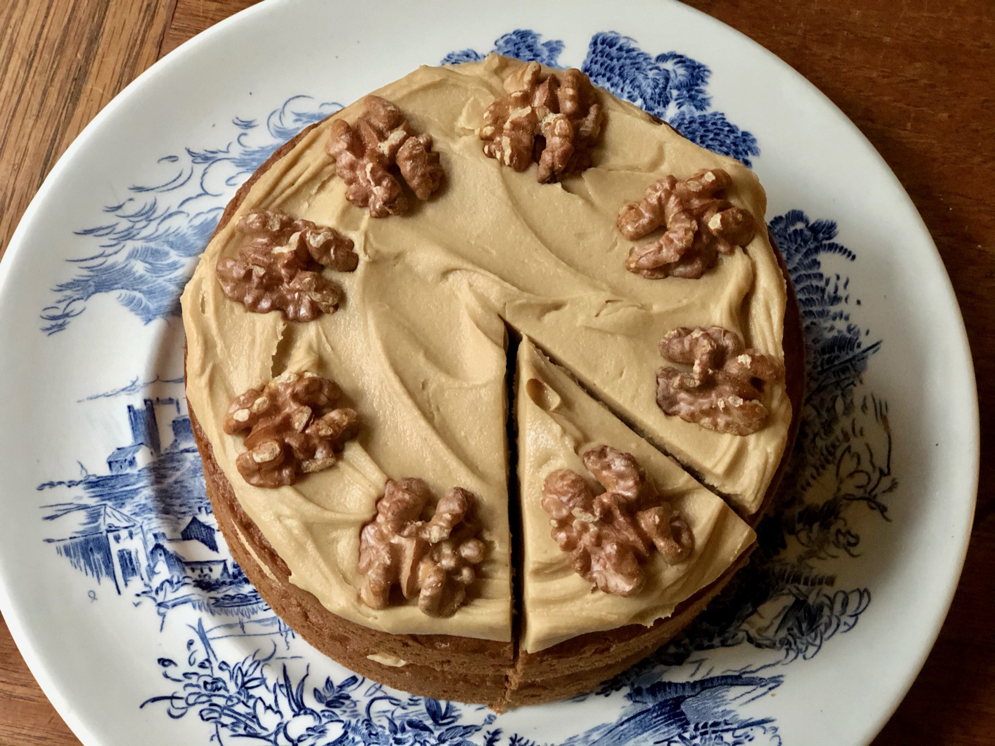 10 Years! {Nigella Lawson’s Coffee and Walnut Layer Cake}