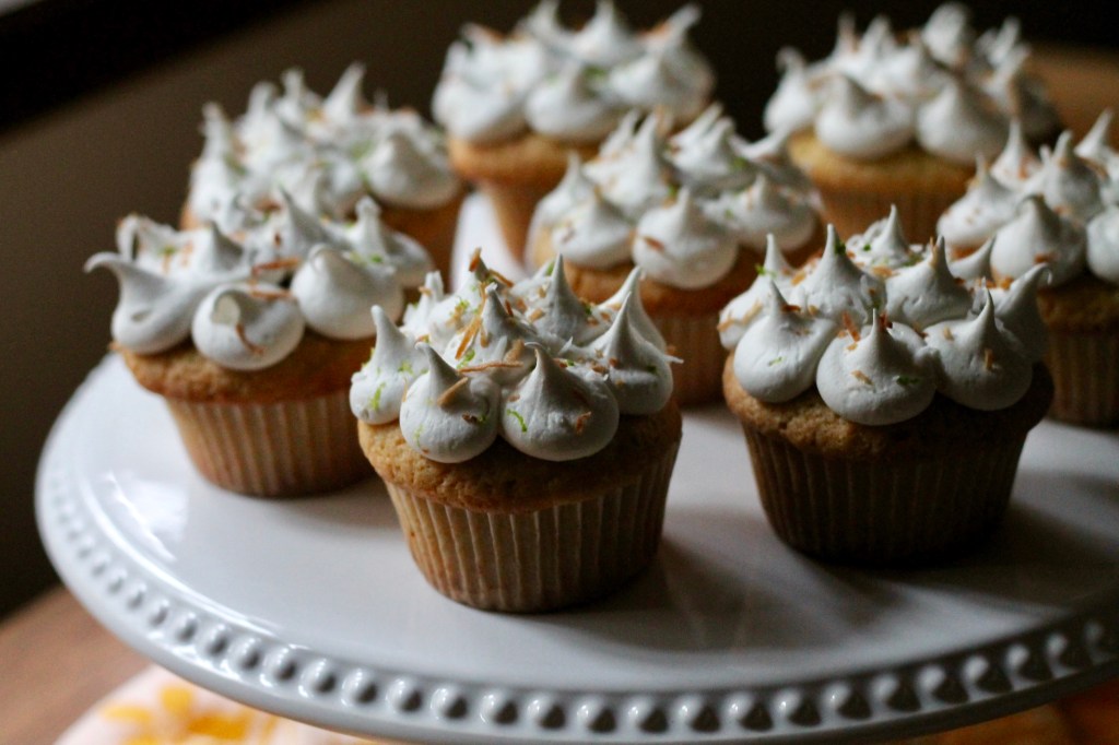 Coconut Lime Cupcakes with Raspberry Jam and 7(ish)-Minute&nbsp;Frosting