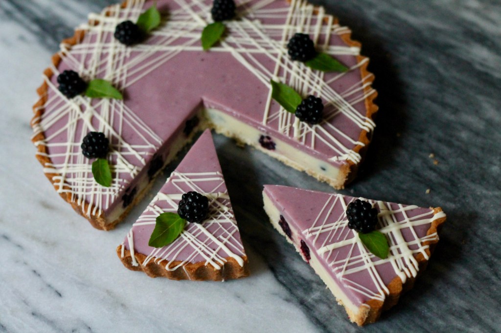Blackberry Basil White Chocolate&nbsp;Tart
