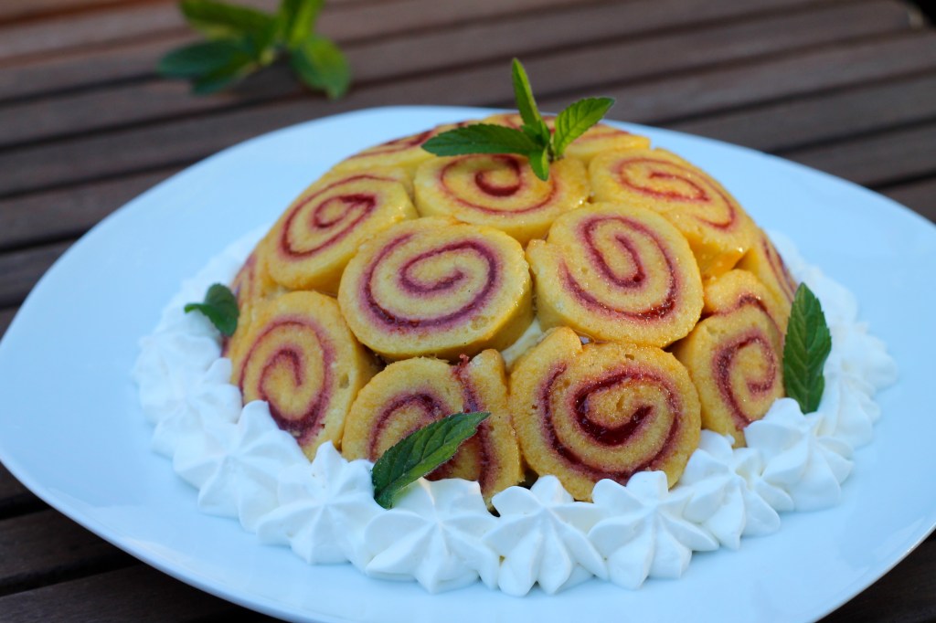 Rhubarb and Custard Charlotte Royale | Korena in the Kitchen