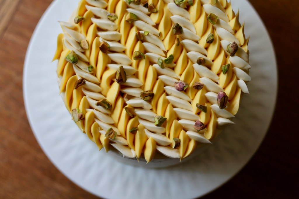 The Goldilocks Cake {Lemon Pistachio Layer Cake} | Korena in the Kitchen