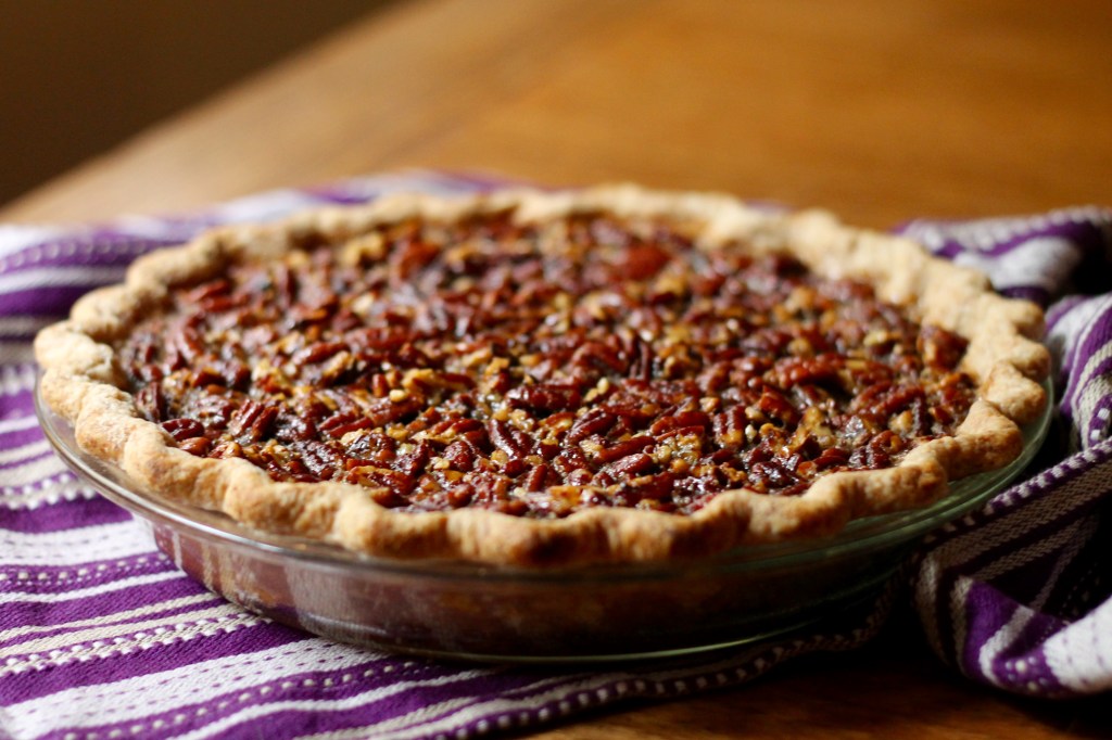 Chocolate-Bottomed Maple Bourbon Pecan&nbsp;Pie